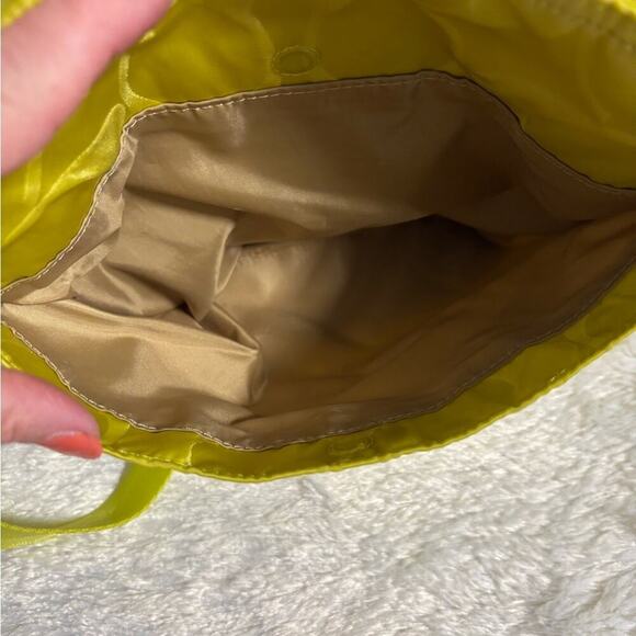 COACH Signature Getaway Nylon File Cross-body Bag F77408 Citrine - Picture 7 of 9